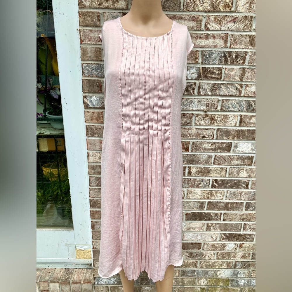 Pale Pastel Mauvy Pink Ellos 2X Coquette Midi Dress